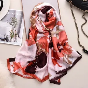 Fashion Silk Scarf Printed Bandana Shawl #LZ141