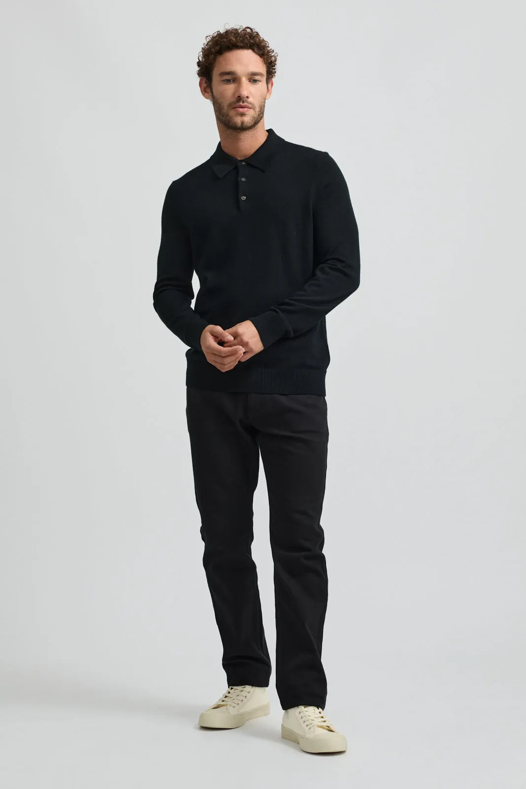 FINE KNIT POLO