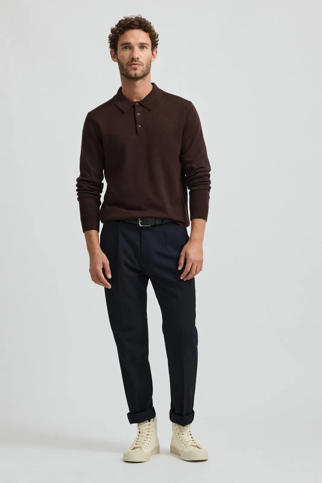 FINE KNIT POLO