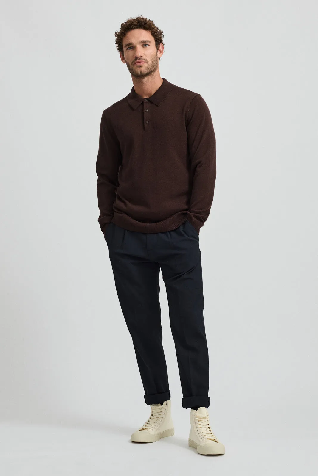 FINE KNIT POLO