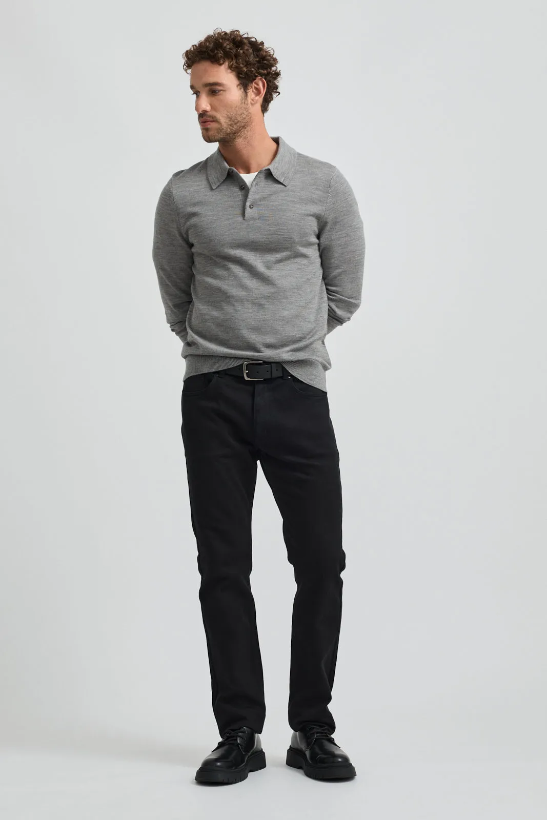 FINE KNIT POLO