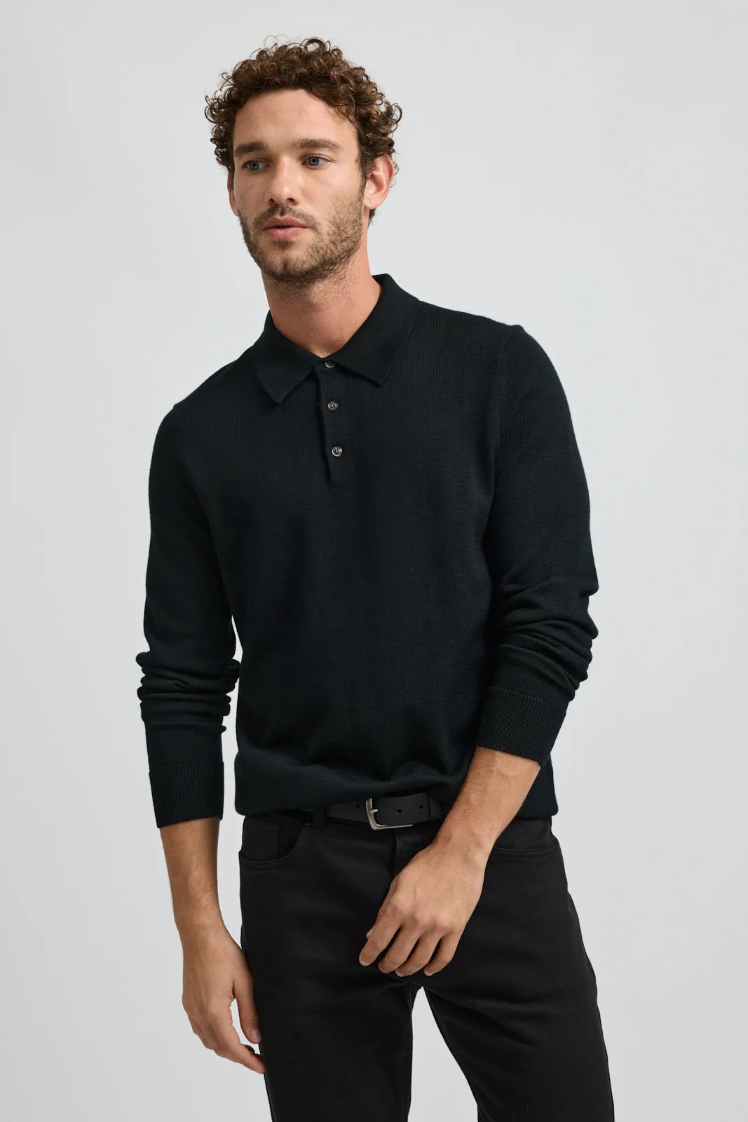 FINE KNIT POLO