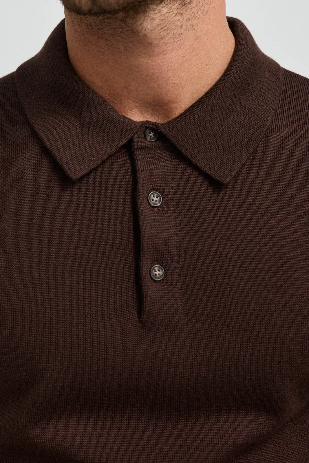 FINE KNIT POLO