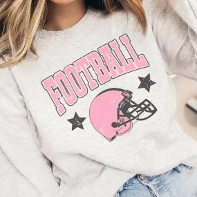 Football Helmet Pink Wholesale Sweatshirt - Fast Shipping