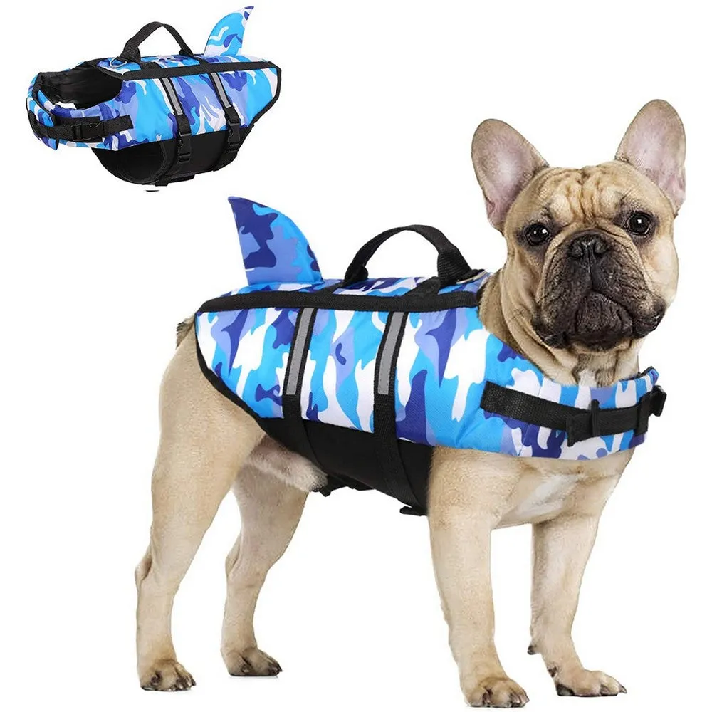 Frenchie Shark Vest Life Jacket with Safety Rescue Handle