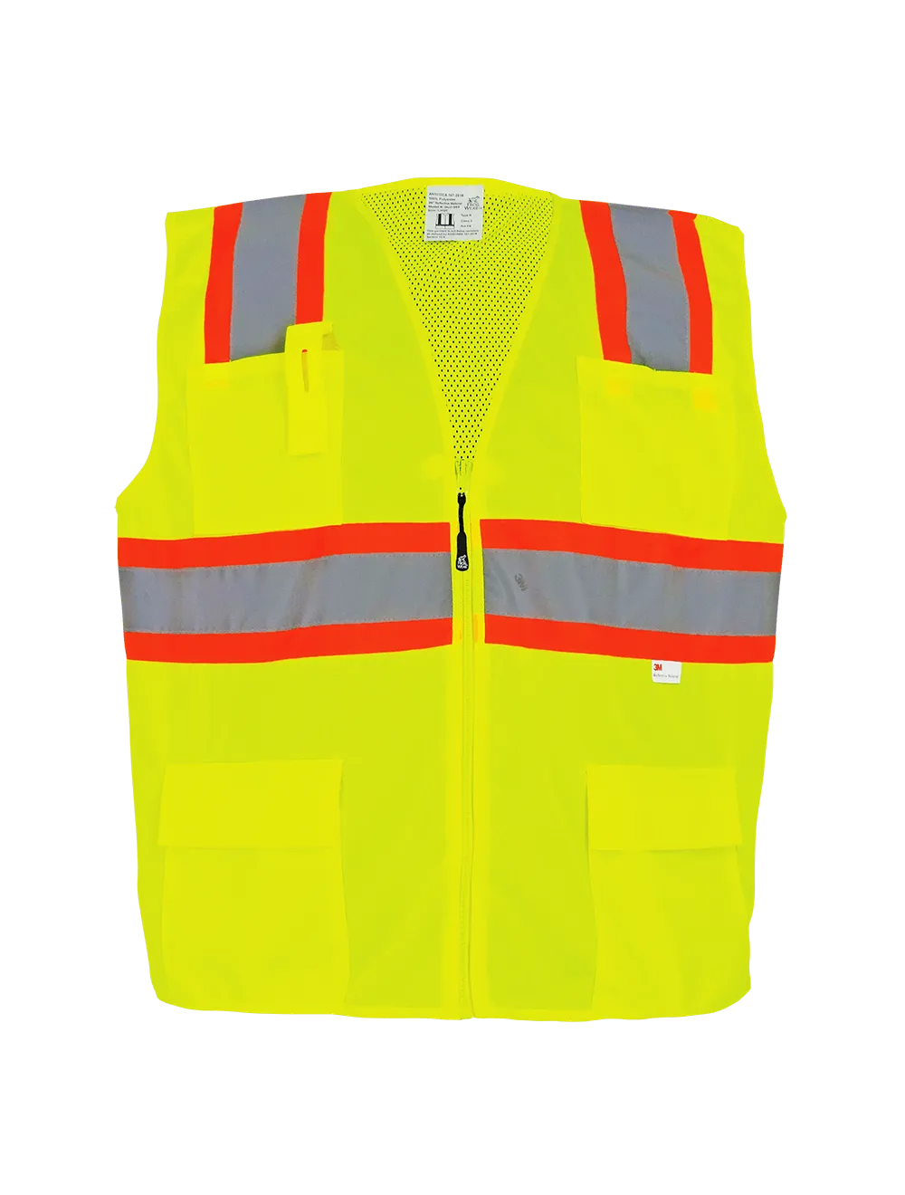 FrogWear® HV Solid and Mesh Surveyors Vest - GLO-003