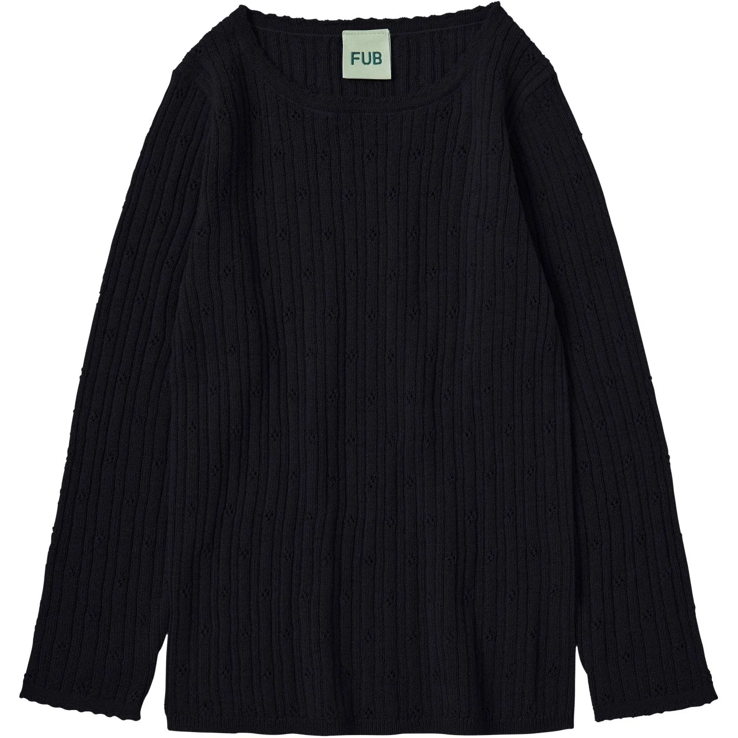 FUB Dark Navy Pointelle T-Tee L/S