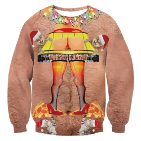 Funny Butt Lamp Ugly Christmas Sweater