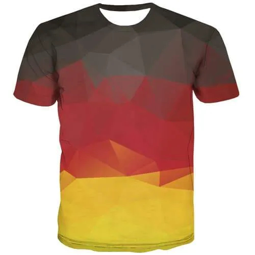 German Flag T shirts Men Geometric Tshirts Novelty Germany Tshirt Printed Abstract Shirt Print Gothic Tshirt Anime Short Sleeve