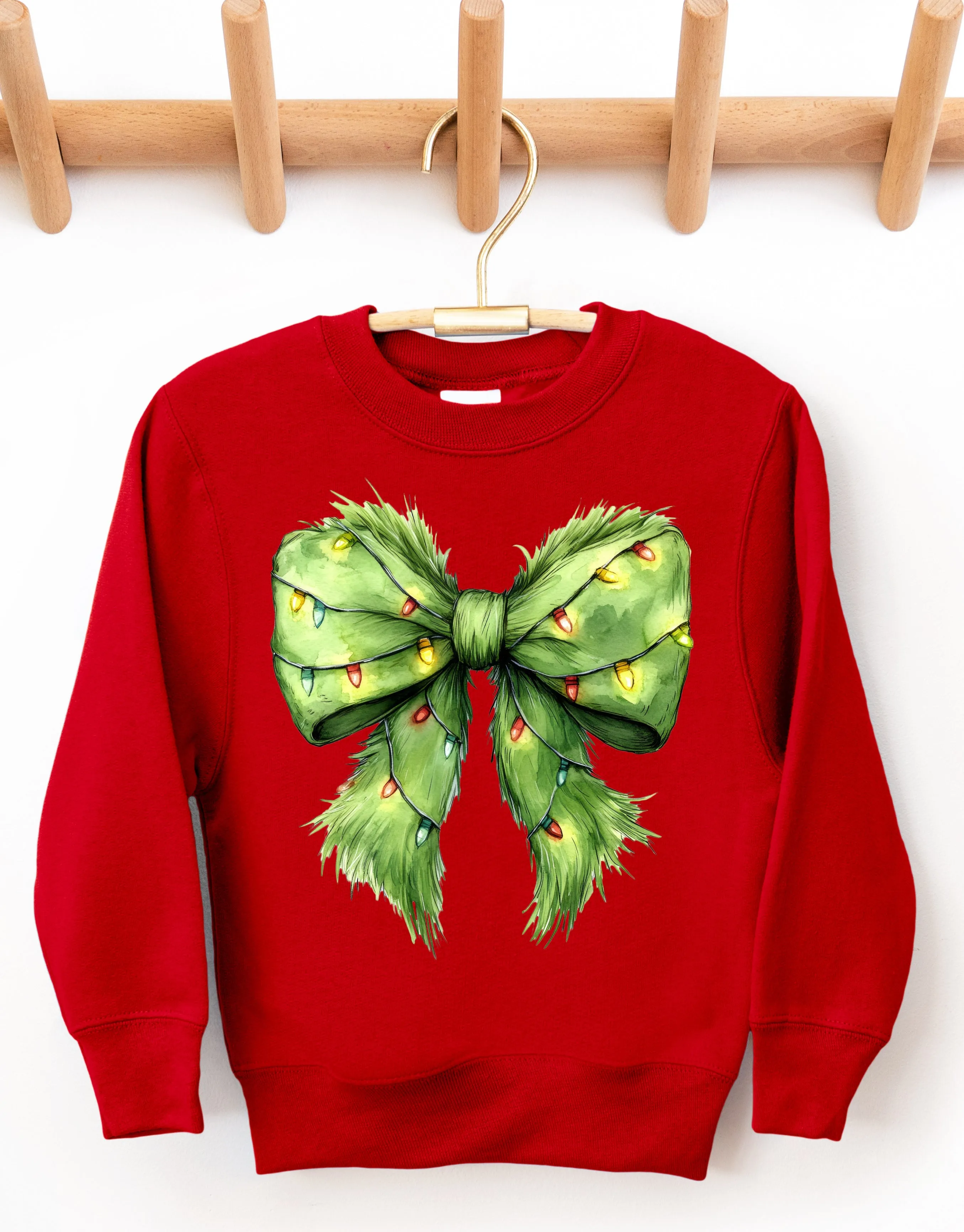 Gildan or Bella Christmas You're A Mean One Bow Sweatshirt/Funny Christmas Sweatshirt/ Youth and Adult Sizes