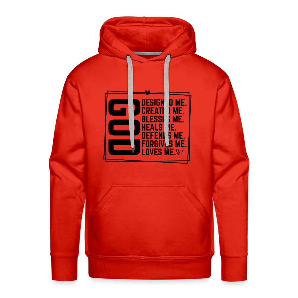 GOD Designed Me Men’s Premium Hoodie