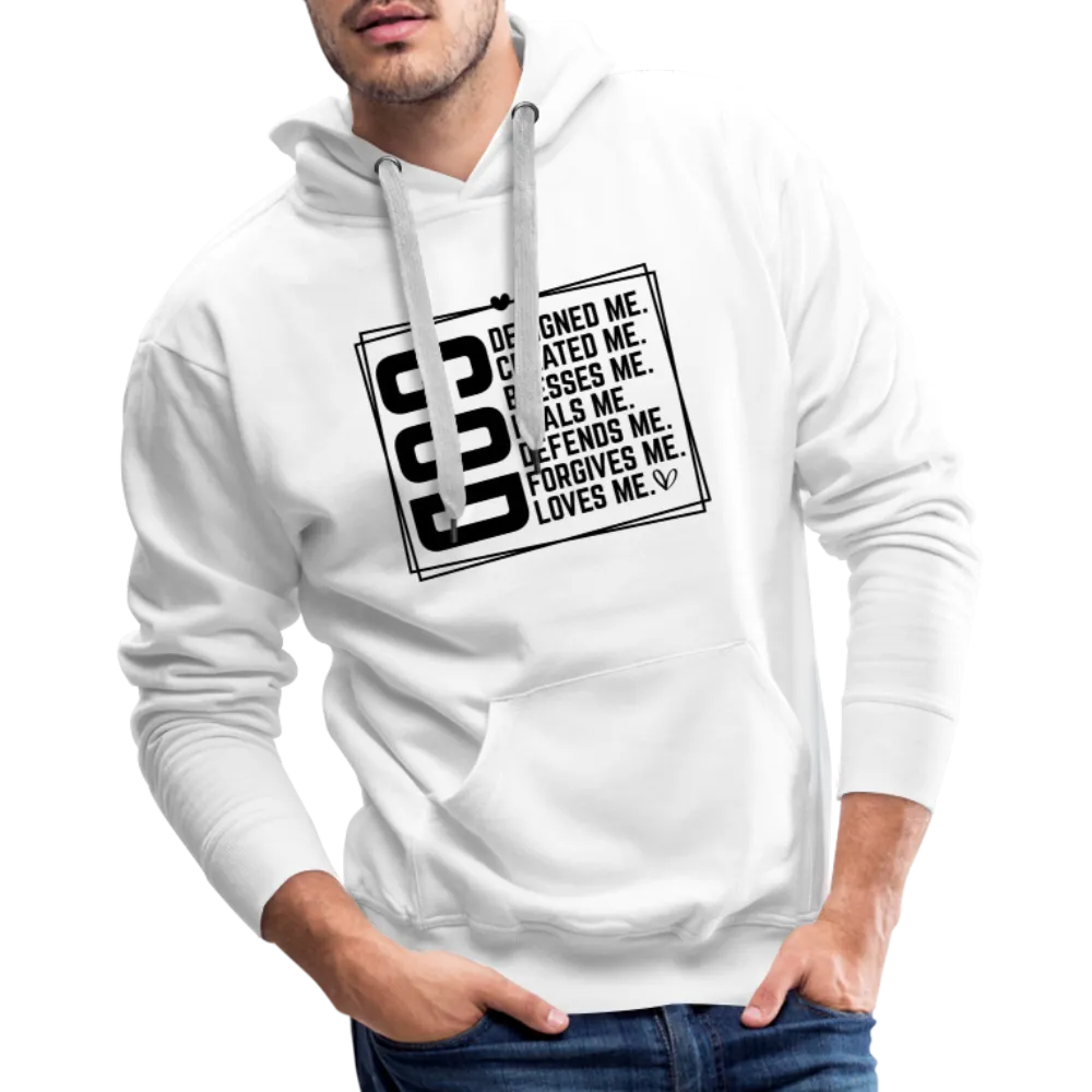 GOD Designed Me Men’s Premium Hoodie