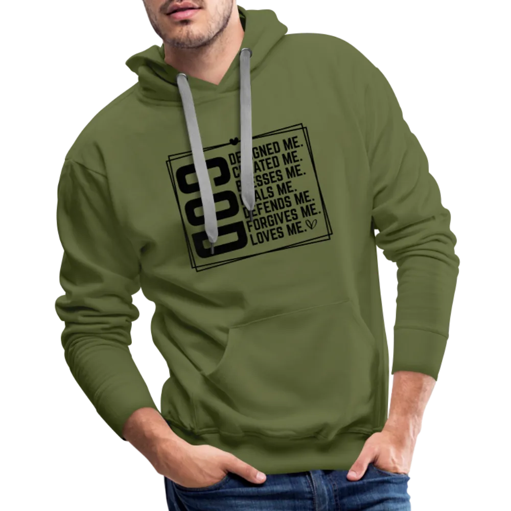 GOD Designed Me Men’s Premium Hoodie