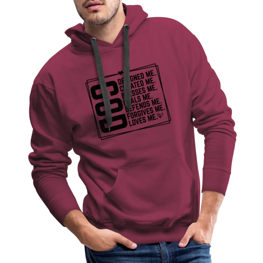 GOD Designed Me Men’s Premium Hoodie