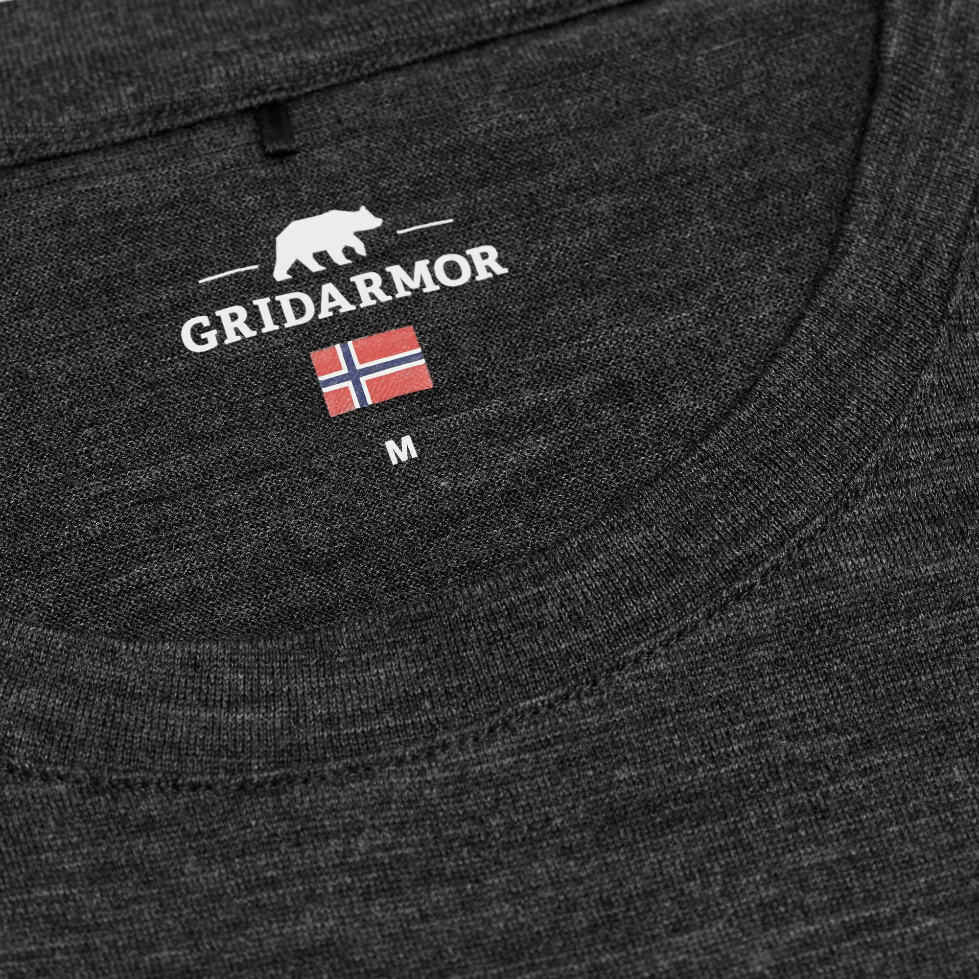 Gridarmor Men&#x27;s Larsnes Merino T-Shirt Dark Grey Melange | Buy Gridarmor Men&#x27;s Larsnes Merino T-Shirt Dark Grey Melange here | Outnorth