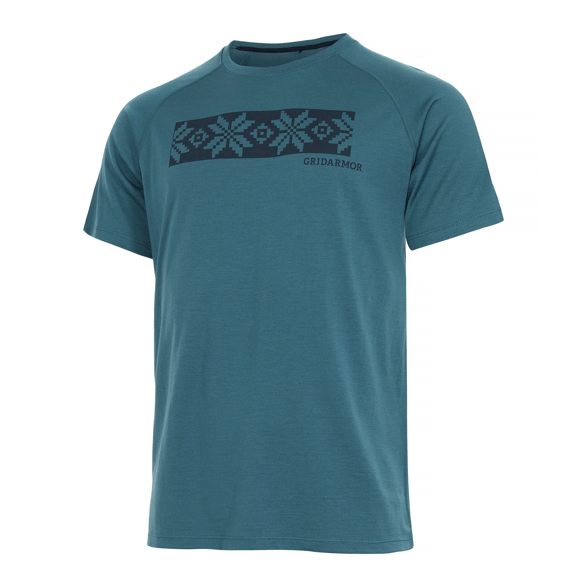 Gridarmor Odda Merino T-shirt Men&#x27;s Indian Teal | Buy Gridarmor Odda Merino T-shirt Men&#x27;s Indian Teal here | Outnorth