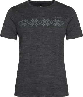 Gridarmor Women&#x27;s Larsnes Merino T-Shirt Dark Grey Melange | Buy Gridarmor Women&#x27;s Larsnes Merino T-Shirt Dark Grey Melange here | Outnorth