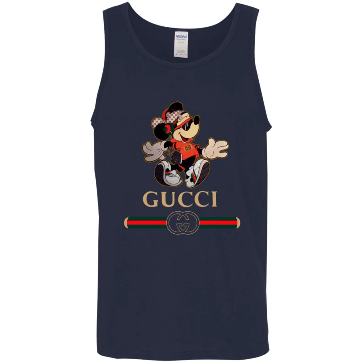 Gucci Mickey Fashion Stylelist Music T-shirt Men Cotton Tank