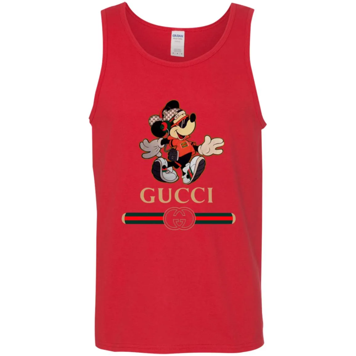 Gucci Mickey Fashion Stylelist Music T-shirt Men Cotton Tank