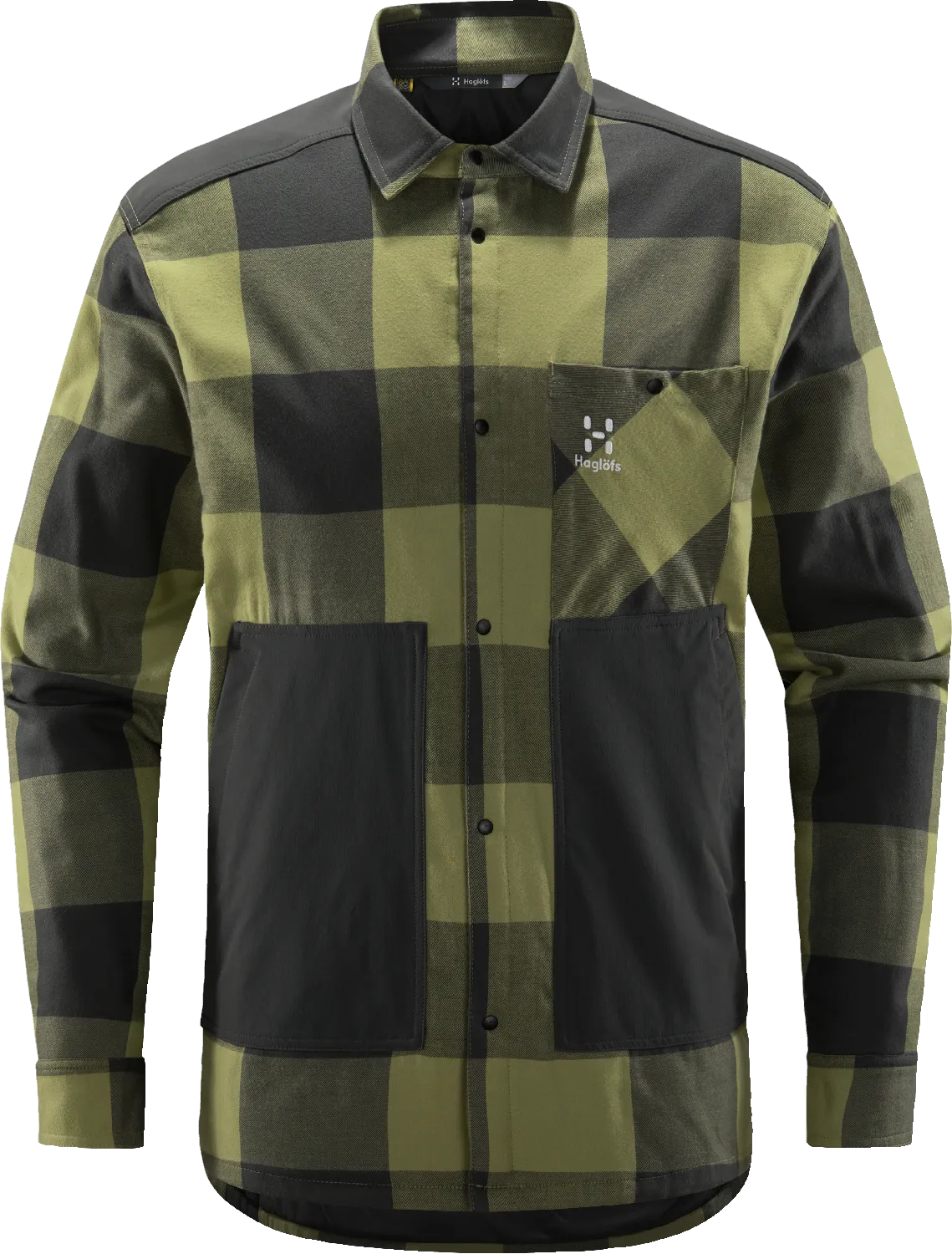 Haglöfs Men&#x27;s Insulated Timmer Shirt Thyme Green/Magnetite | Buy Haglöfs Men&#x27;s Insulated Timmer Shirt Thyme Green/Magnetite here | Outnorth