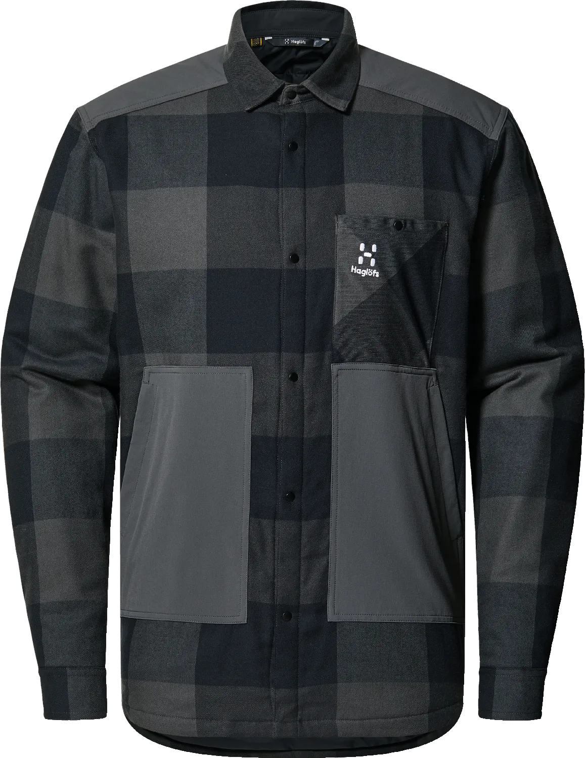 Haglöfs Men&#x27;s Insulated Timmer Shirt True Black/Magnetite | Buy Haglöfs Men&#x27;s Insulated Timmer Shirt True Black/Magnetite here | Outnorth