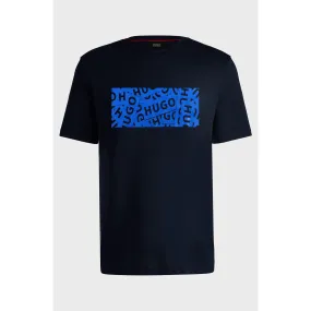 HB Logo Blue Cotton Tshirt