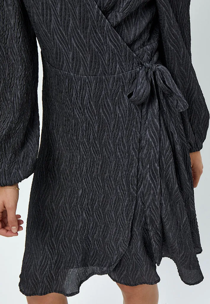 Helena Wrap Dress - Black