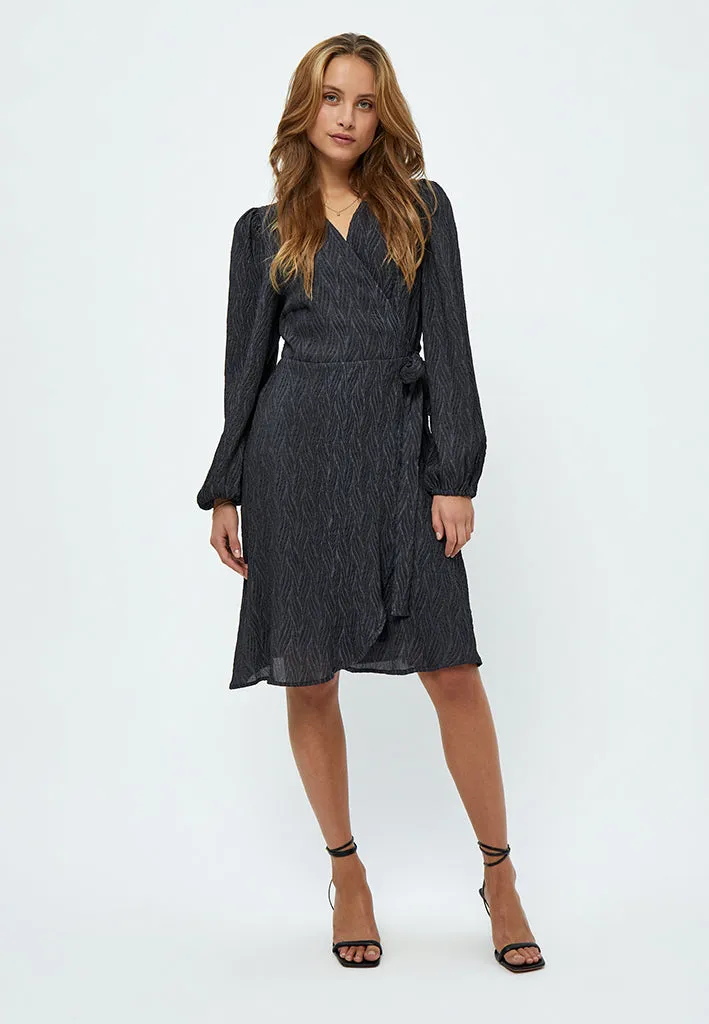 Helena Wrap Dress - Black