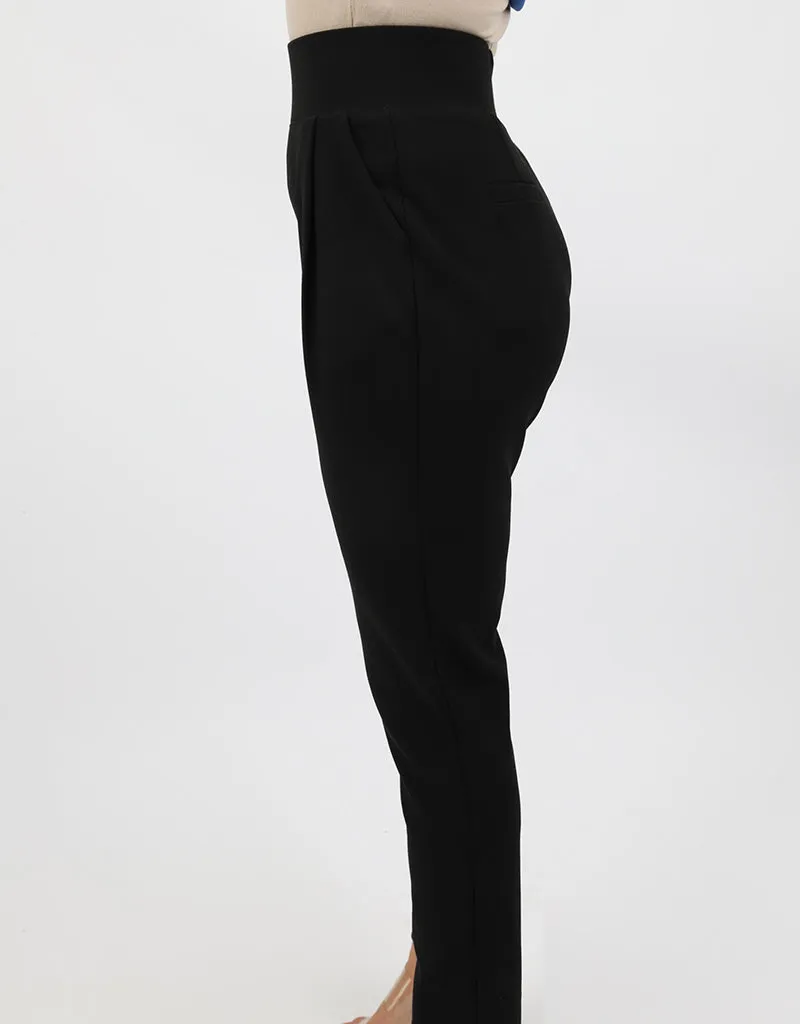 High Waist Back Zipper Pants