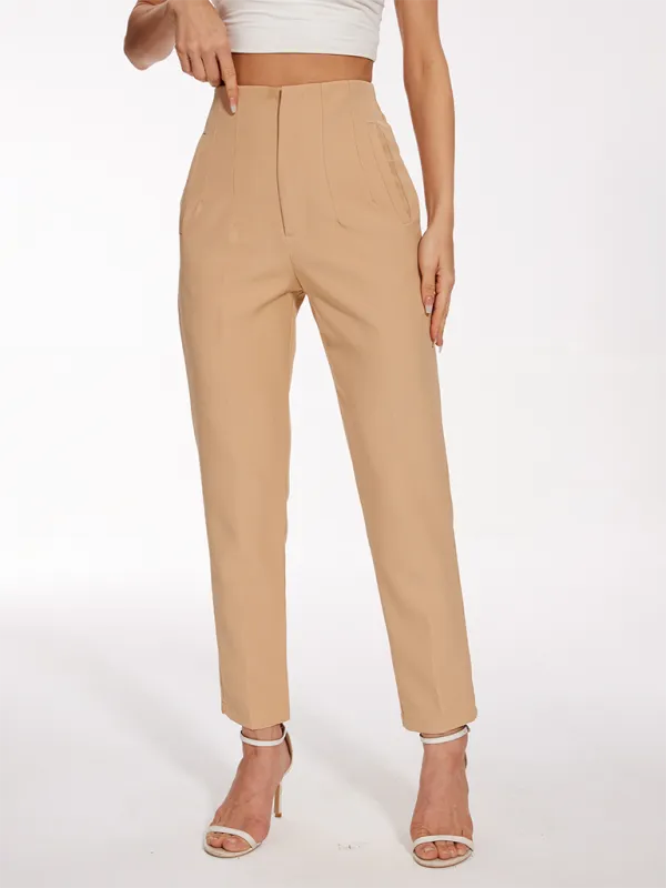 High Waist Casual Pants