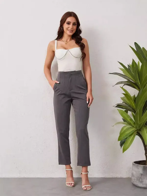 High Waist Casual Pants