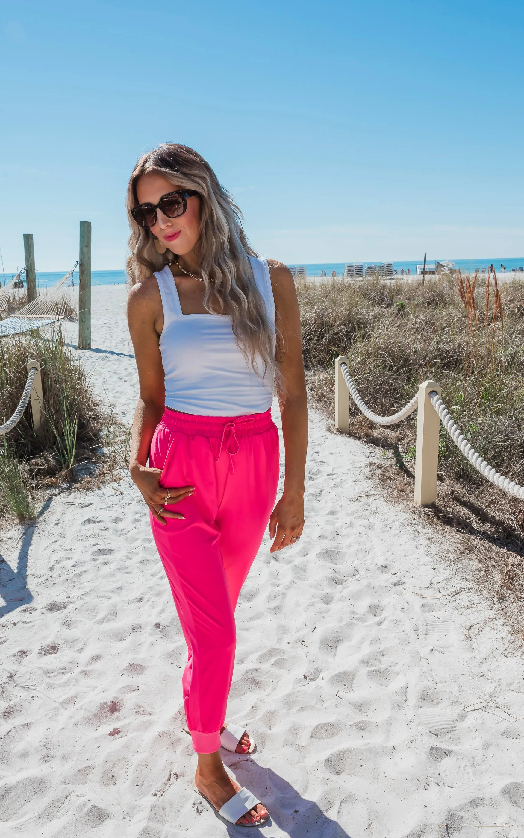 Hot Pink Everyday Joggers by Salty Wave*