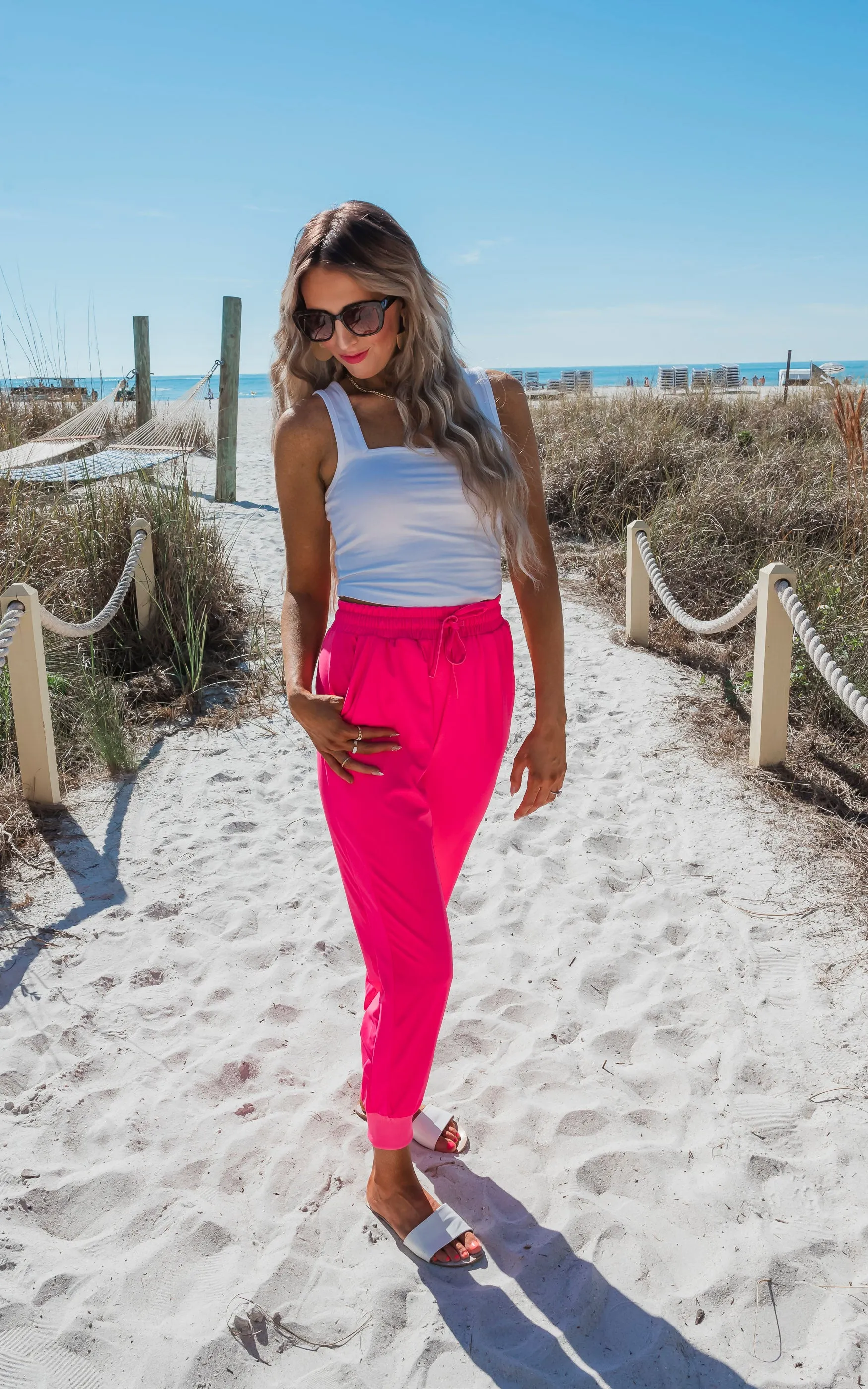 Hot Pink Everyday Joggers by Salty Wave*