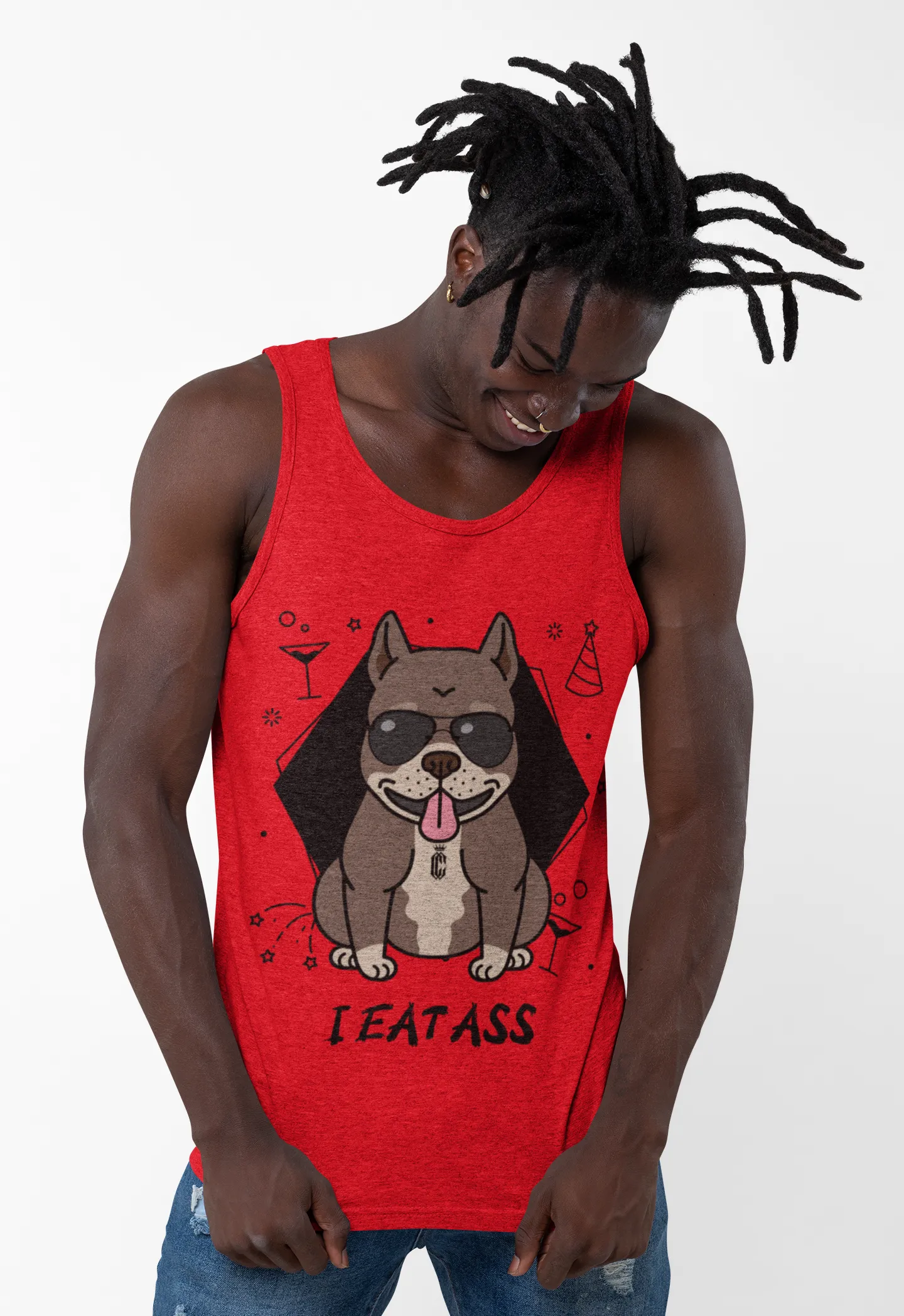 I EAT ASS TANK TOP