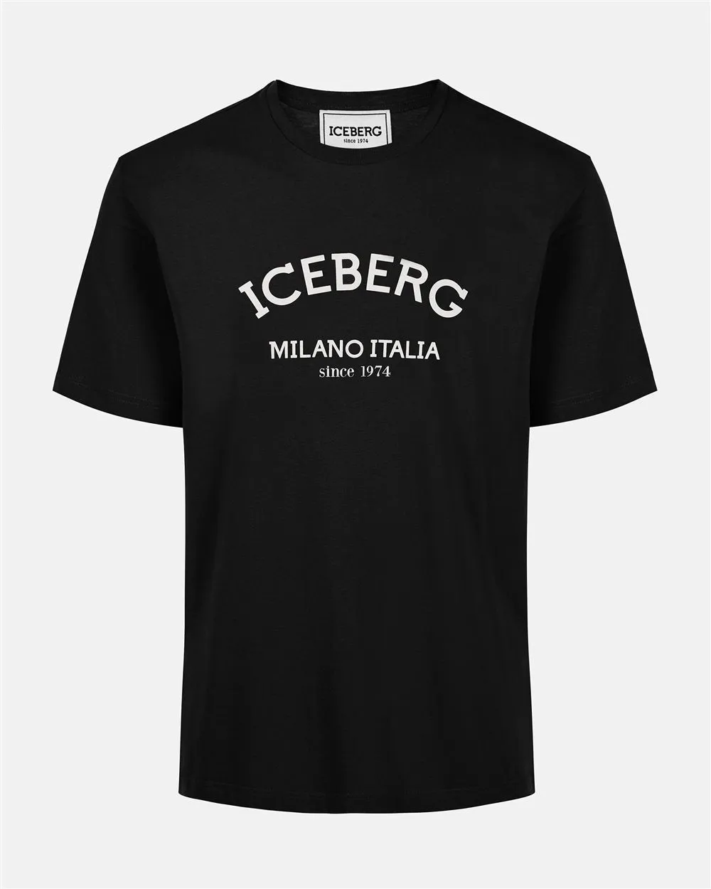 Iceberg Print T-Shirt Jersey (Black) - I23F02N63259000