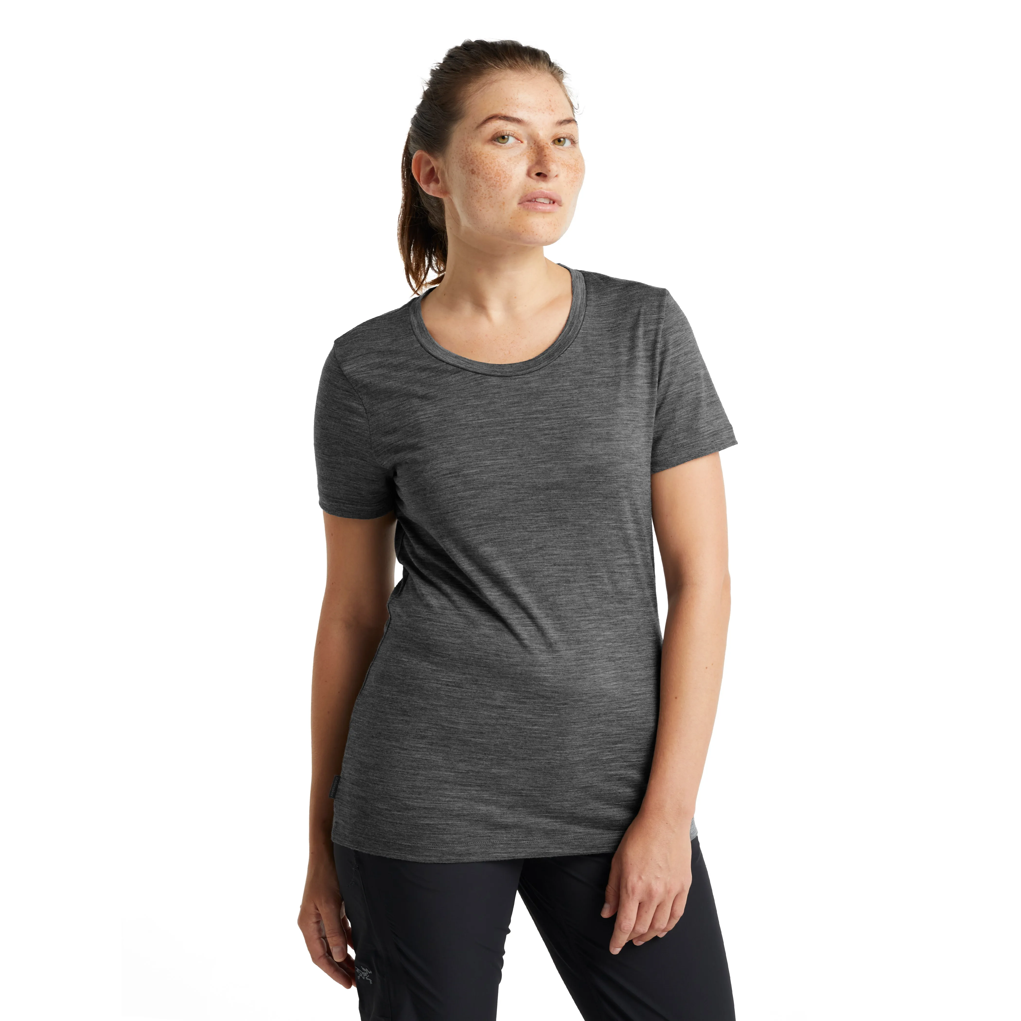 Icebreaker Women&#x27;s Merino Tech Lite II Short Sleeve T-Shirt Gritstone Heather | Buy Icebreaker Women&#x27;s Merino Tech Lite II Short Sleeve T-Shirt Gritstone Heather here | Outnorth