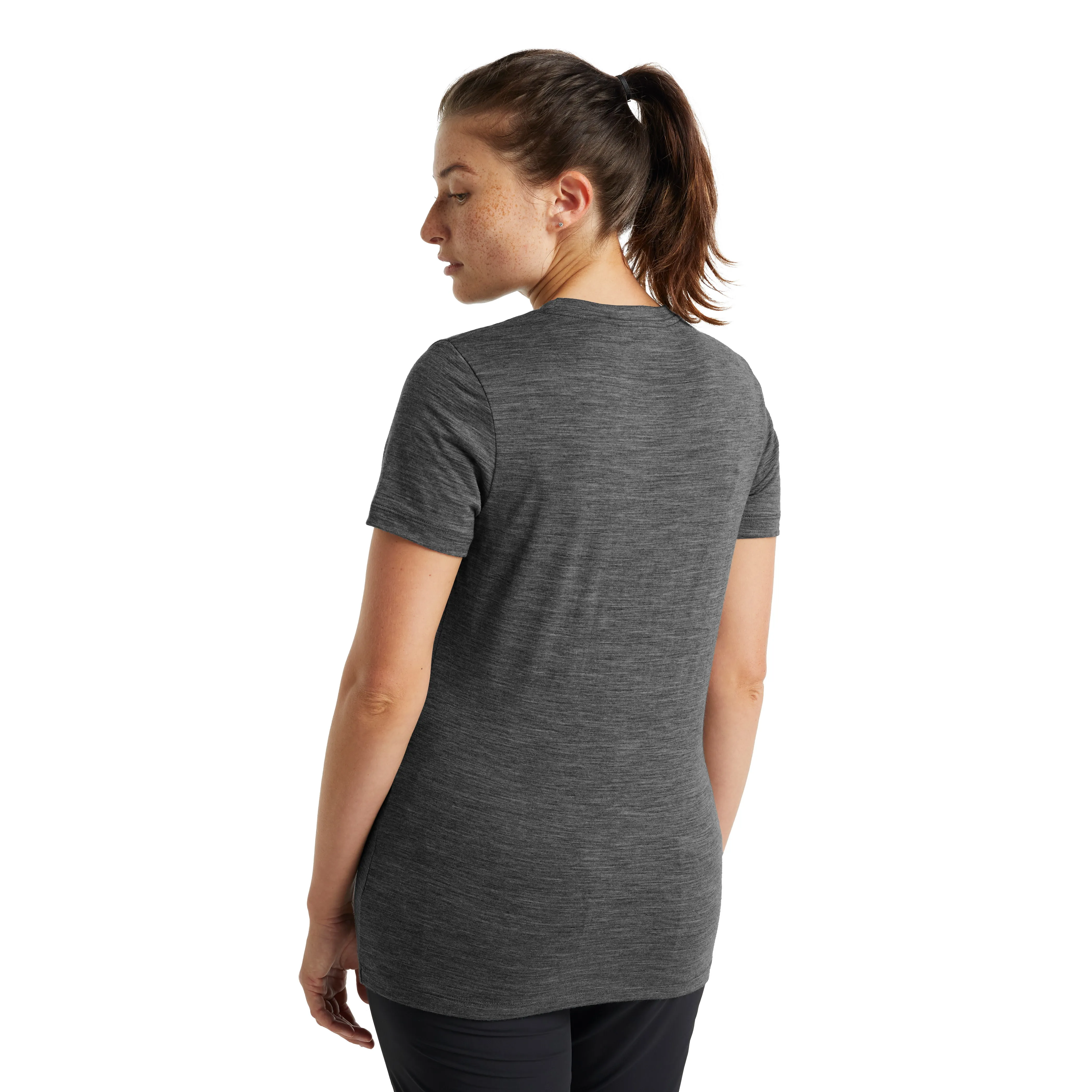 Icebreaker Women&#x27;s Merino Tech Lite II Short Sleeve T-Shirt Gritstone Heather | Buy Icebreaker Women&#x27;s Merino Tech Lite II Short Sleeve T-Shirt Gritstone Heather here | Outnorth