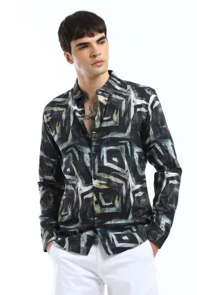 Illusive Abstract Print Shirt