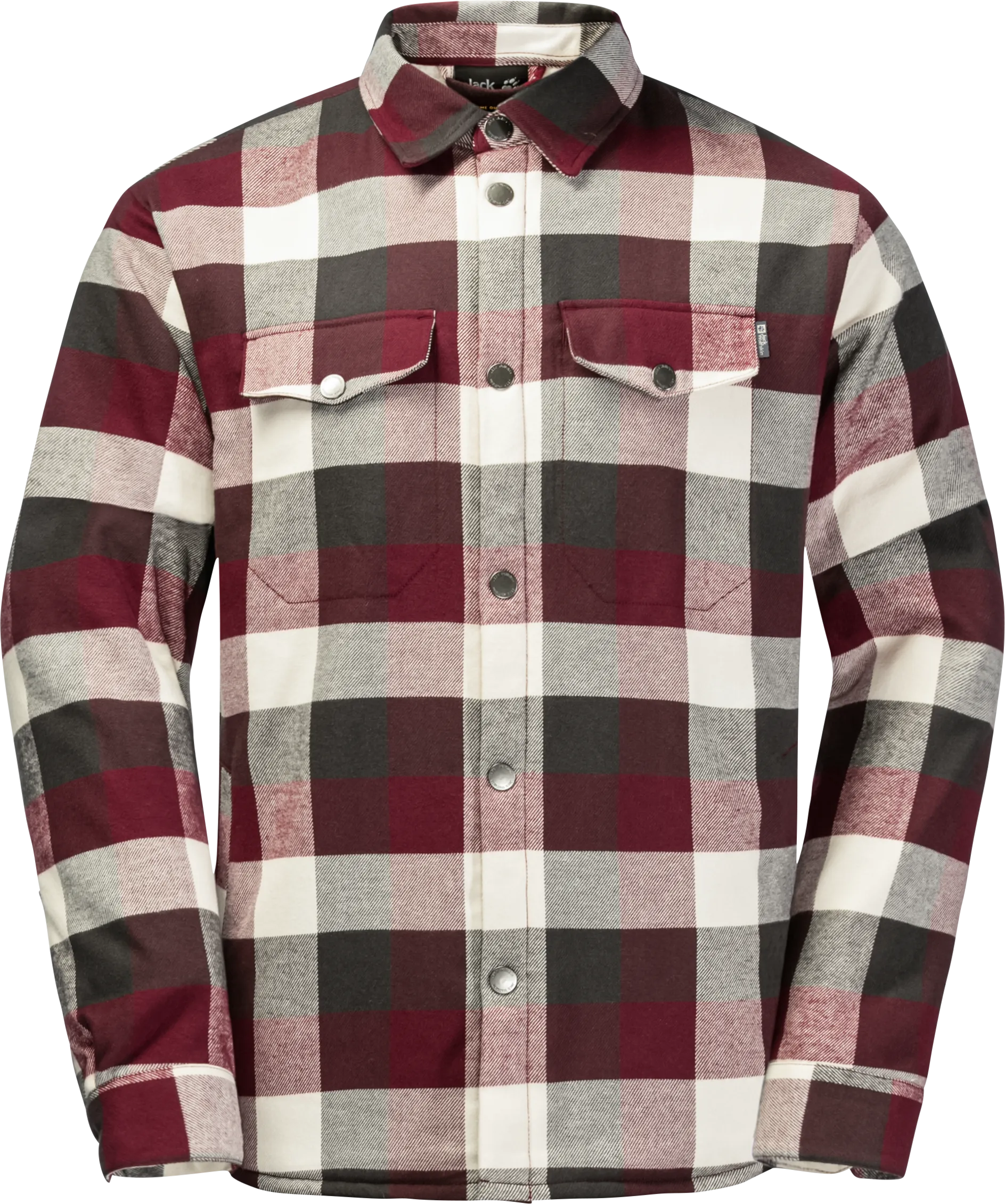 Jack Wolfskin Men&#x27;s Felsenweg Insulated Shirt Cordovan Red Checks | Buy Jack Wolfskin Men&#x27;s Felsenweg Insulated Shirt Cordovan Red Checks here | Outnorth