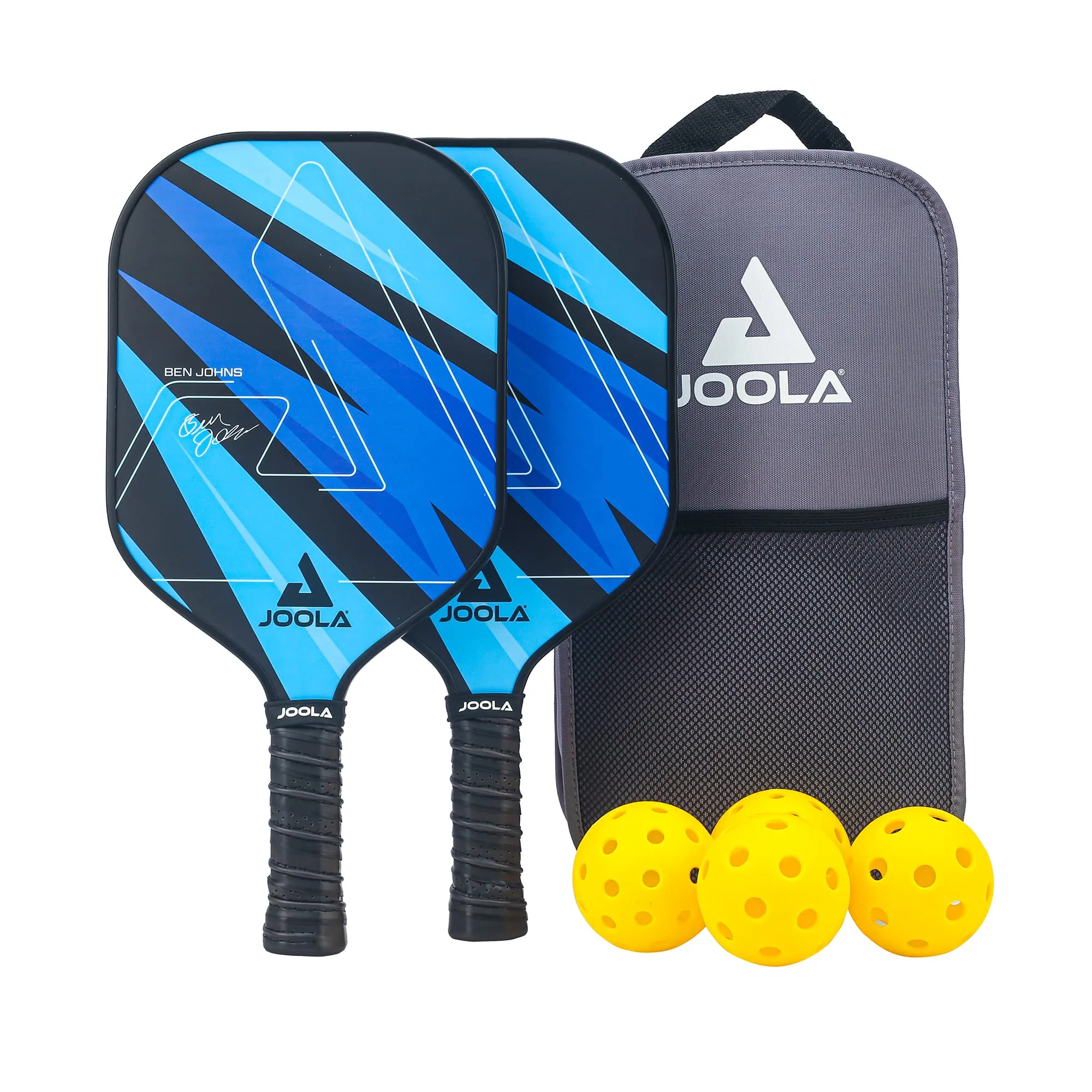 Joola Ben Johns Pickleball Paddle Set (2 Balls, 2 Paddles & 1 Coverbag)