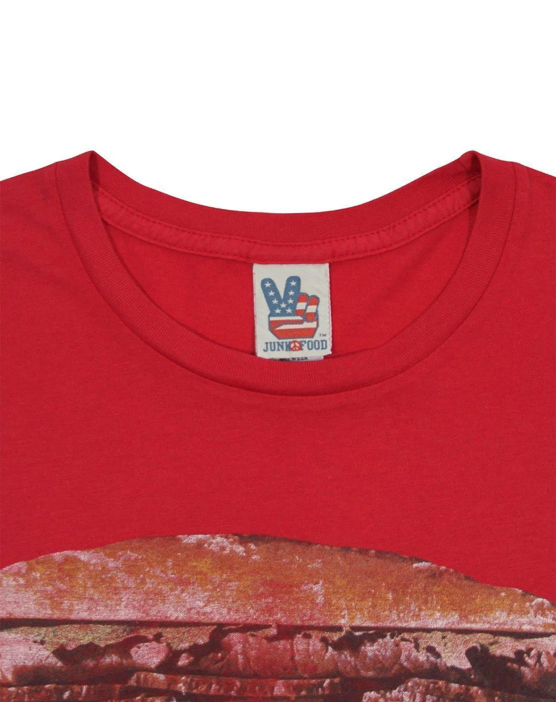 Junk Food Clothing Beer Distressed Graphic Mens Red Short Sleeved T-Shirt