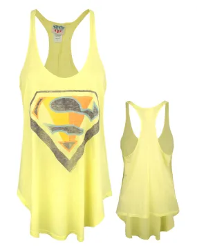 Junk Food Clothing Superman Womens Yellow Vest