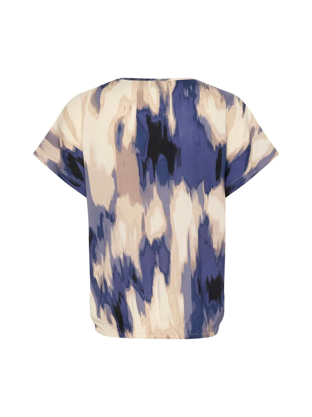 Kaffe KAbeathe Stanley bluse blue abstract print