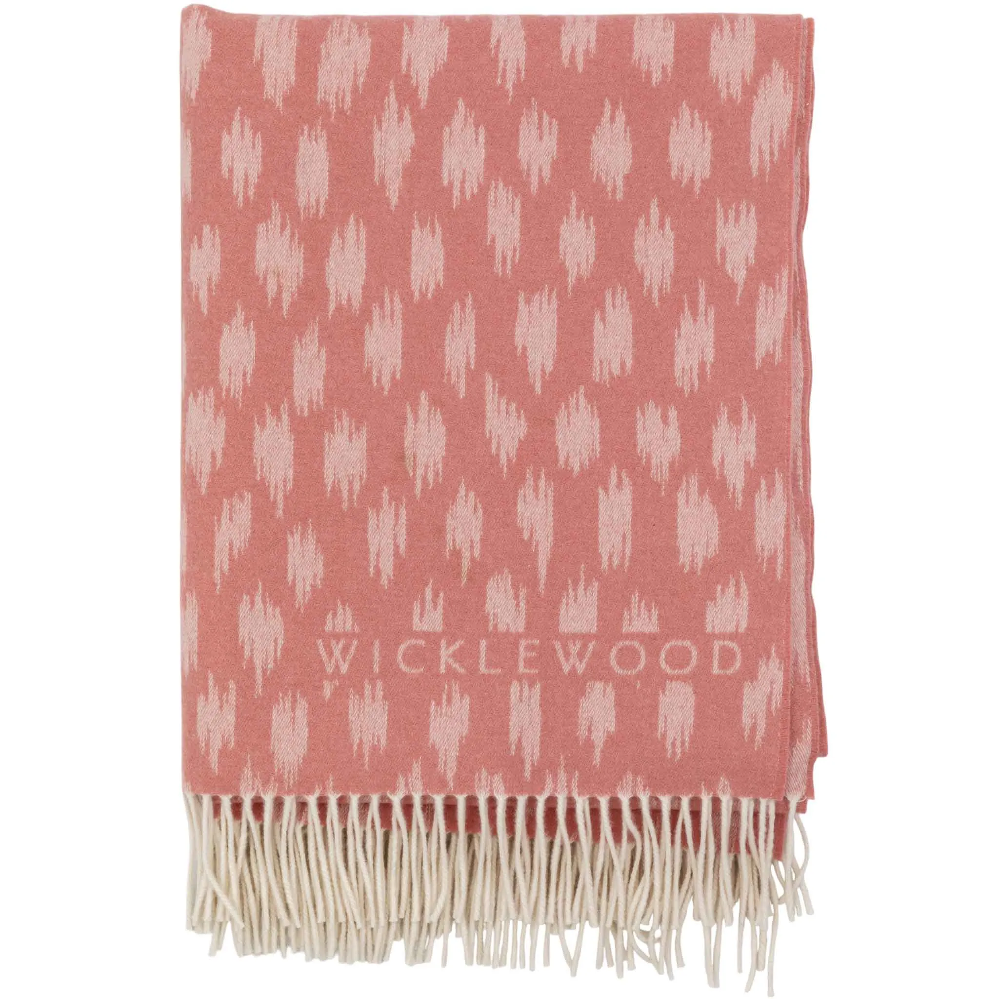 Kemble Pink Cashmere and Merino Wool Throw