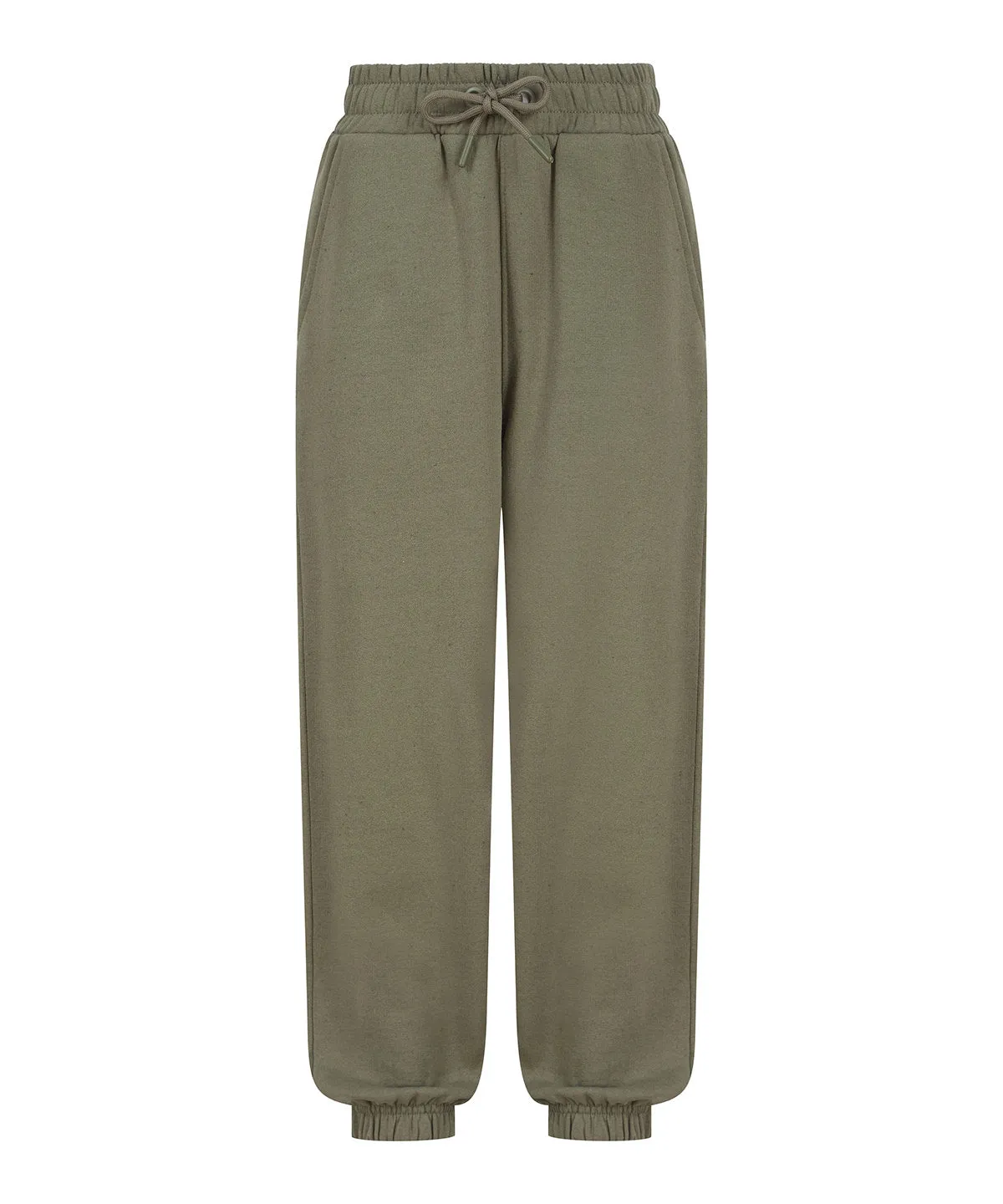 Kids sustainable fashion cuffed joggers | Khaki