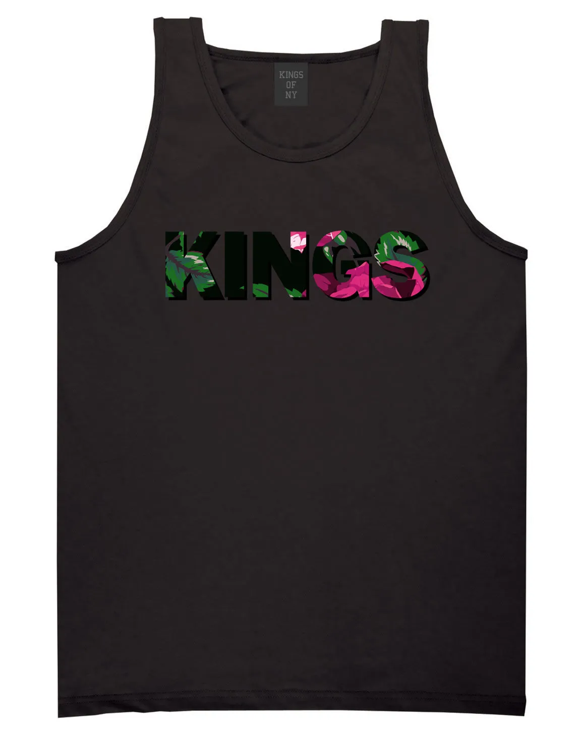 Kings Floral Print Pattern Tank Top