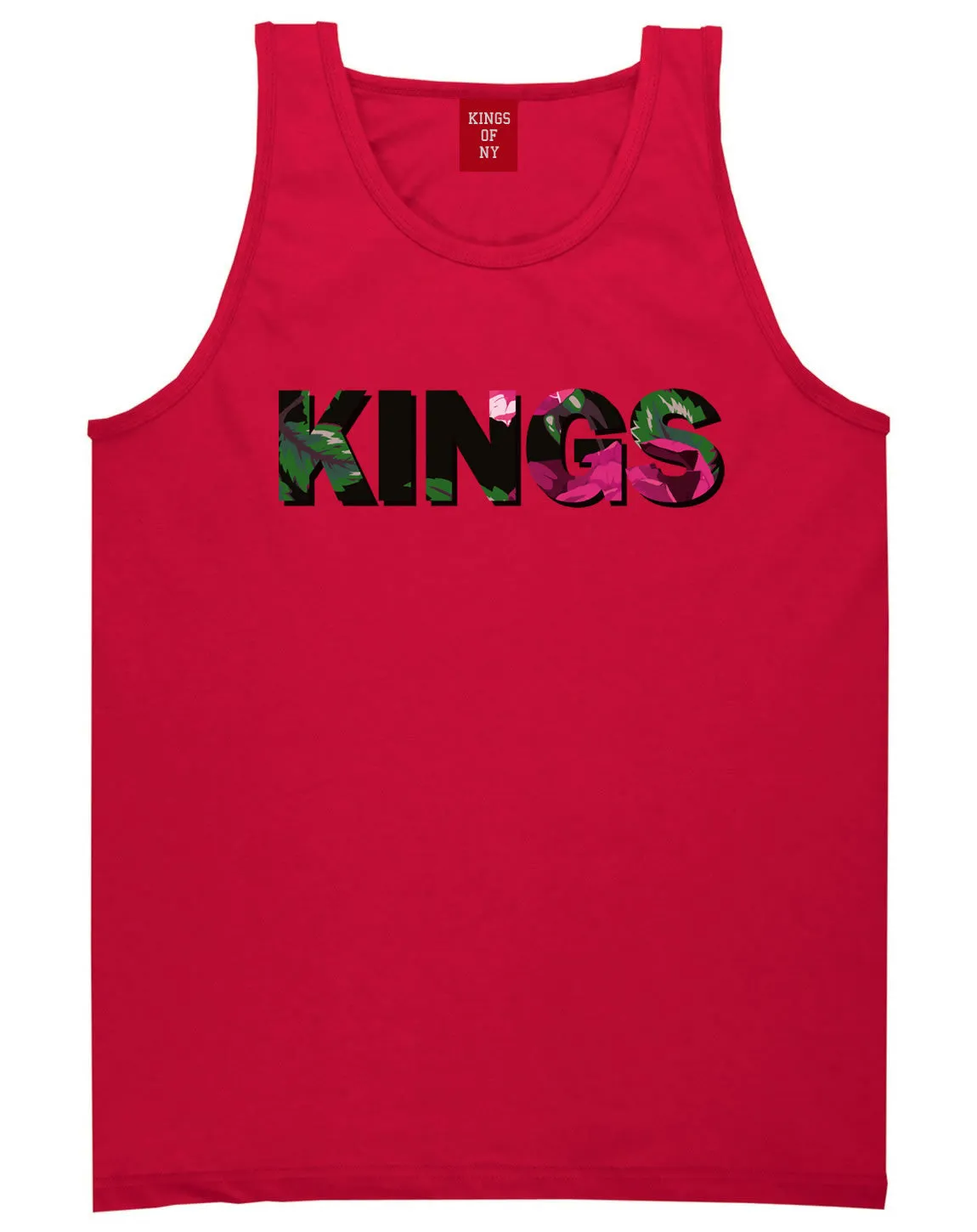 Kings Floral Print Pattern Tank Top