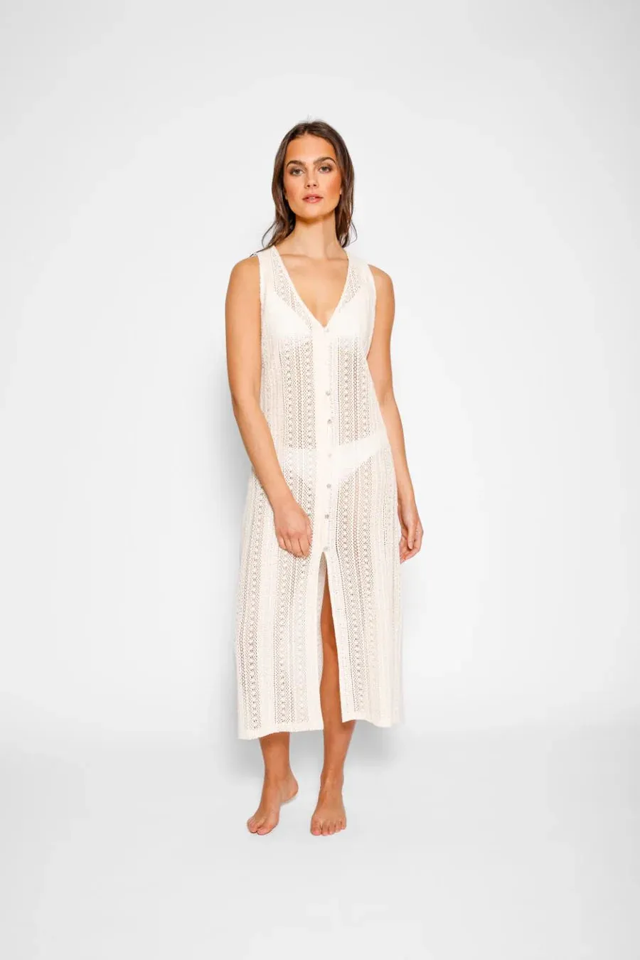 KOY RESORT- WOMEN'S AMALFI MIDI DRESS COVER UP