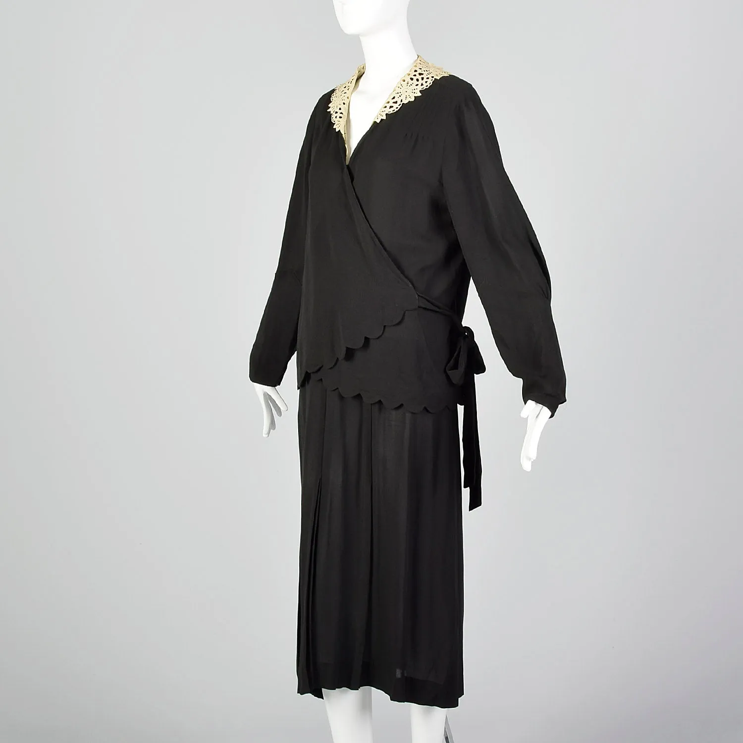 Large 1920s Dress and Wrap Top