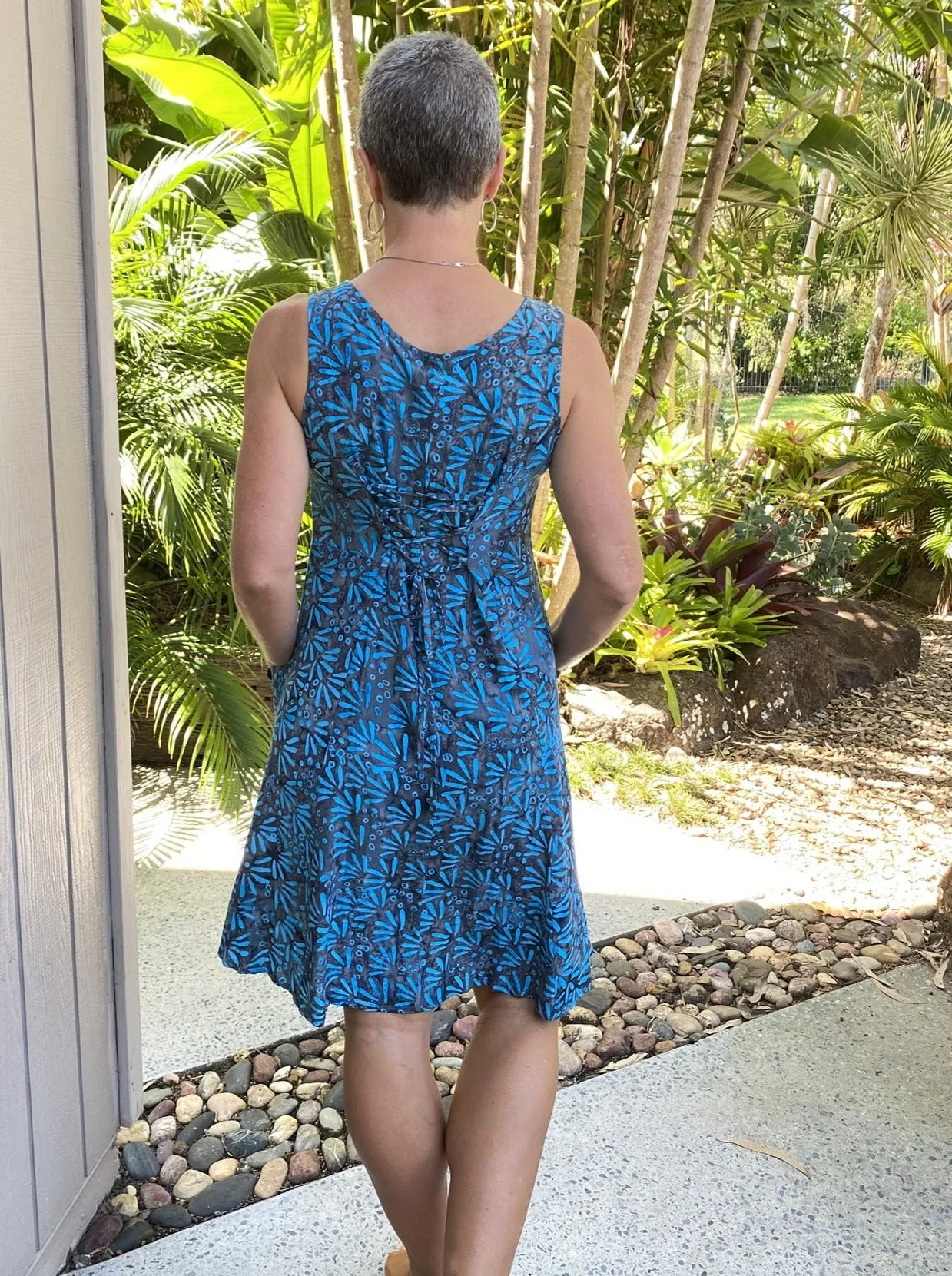 Layla Dress Turquoise Wings Sizes XS and XL only